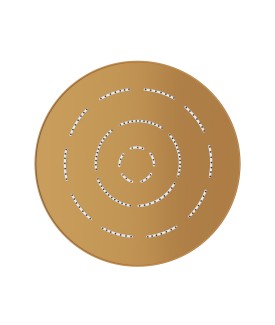 Maze Single Function 200mm Round Showerhead - Gold Matt PVD