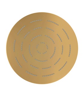 Maze Single Function 240mm Round Showerhead - Gold Matt PVD