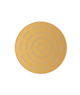 Maze Single Function 300mm Round Showerhead - Gold Matt PVD