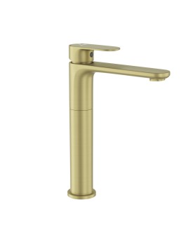 Extended Mono Basin Mixer - Brass Matt