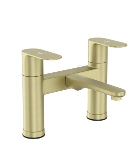 2 Hole H Type Bath Filler - Brass Matt