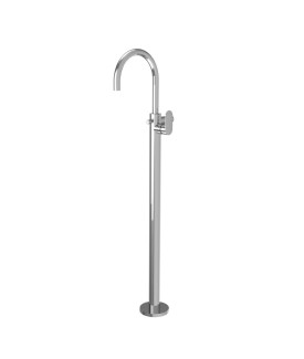 Exposed Parts of Floor Mounted Single Lever Bath Mixer - Chrome