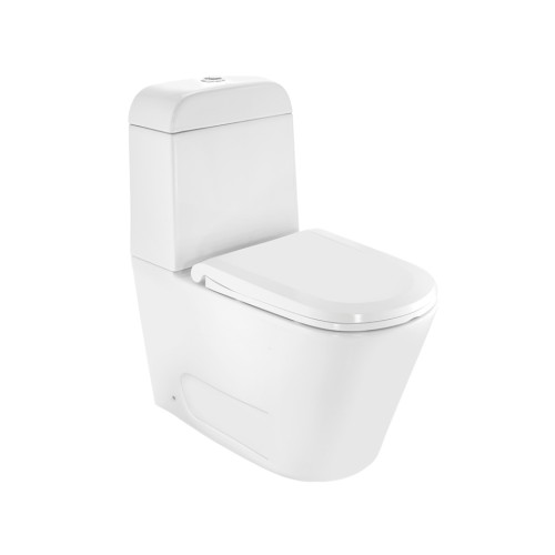 Rimless Bowl With Cistern For Coupled WC