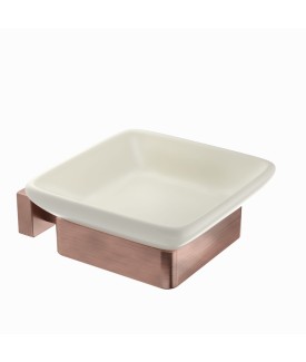 Quadra Soap Dish - Antique Copper