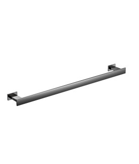 Towel Rail 600mm Long - Black Chrome