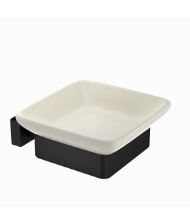 Quadra Soap Dish - Black Matt