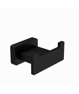 Double Robe Hook - Black Matt