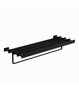 Towel Shelf 600mm Long - Black Matt