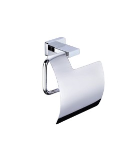 Toilet Paper Holder with Lid - Chrome