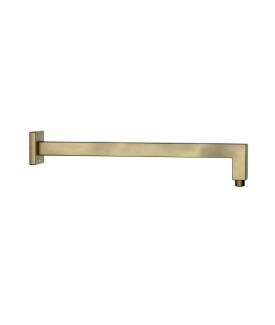 Square Shower Arm, 400mm - Antique Bronze