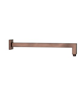 Square Shower Arm, 400mm - Antique Copper