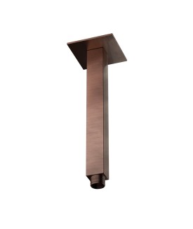 Square Ceiling Shower Arm 200mm - Antique Copper