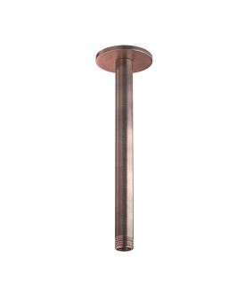 Round Ceiling Shower Arm 100mm - Antique Copper