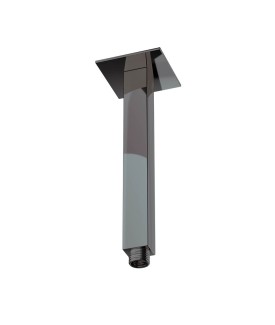 Square Ceiling Shower Arm 200mm - Black Chrome