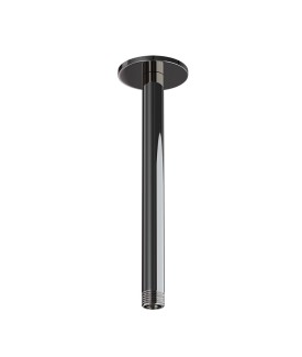 Round Ceiling Shower Arm 280mm - Black Chrome