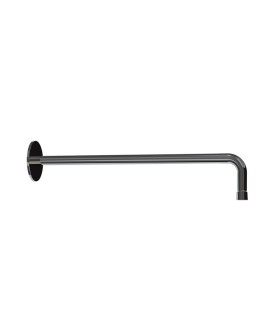 Round Shower Arm 300mm - Black Chrome