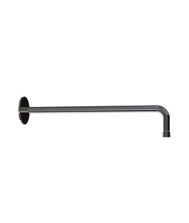 Round Shower Arm 450mm - Black Chrome