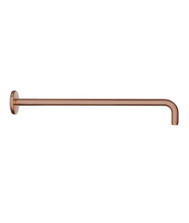 Round Shower Arm 450mm - Blush Gold PVD