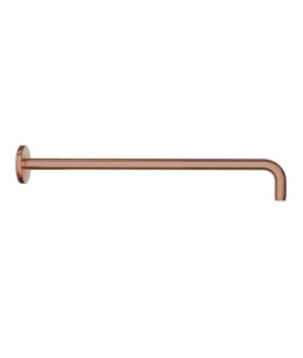 Round Shower Arm 600mm - Blush Gold PVD