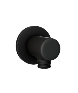 Round Wall Outlet - Black Matt