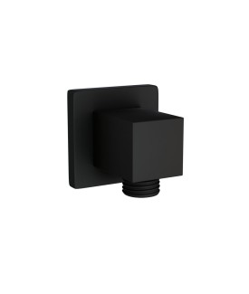 Square Wall Outlet - Black Matt