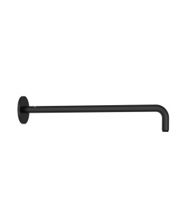 Round Shower Arm 300mm - Black Matt