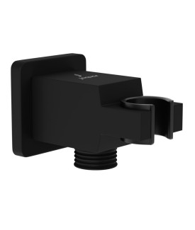 Square Wall Outlet - Black Matt