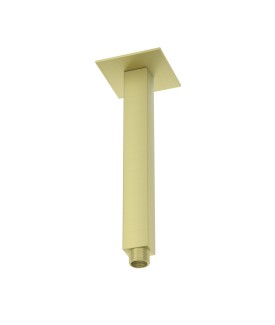 Square Ceiling Shower Arm 200mm - Brass Matt