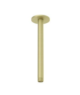 Round Ceiling Shower Arm 100mm - Brass Matt