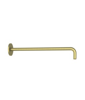 Round Shower Arm 300mm - Brass Matt