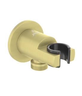 Round Wall Outlet - Brass Matt