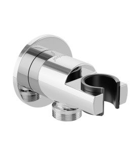 Round Wall Outlet - Chrome