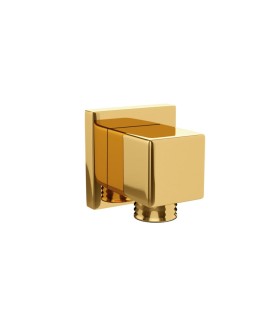 Square Wall Outlet - Gold Bright PVD