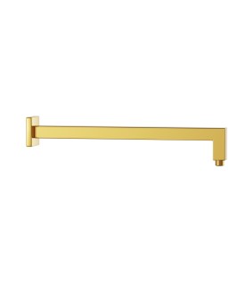 Square Shower Arm, 600mm - Gold Bright PVD