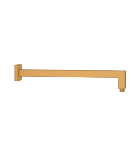 Square Shower Arm, 600mm - Gold Matt PVD