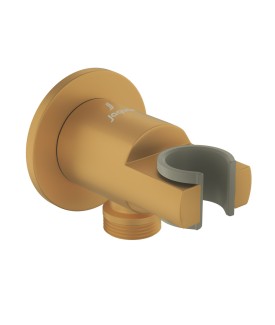 Round Wall Outlet - Gold Matt PVD