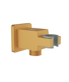 Square Wall Outlet - Gold Matt PVD