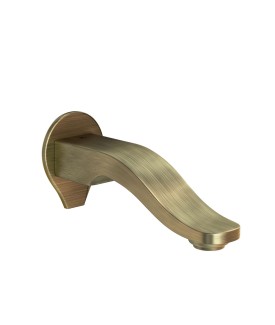 Tiaara Bath Spout with Wall Flange - Antique Bronze