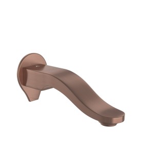 Tiaara Bath Spout with Wall Flange - Antique Copper