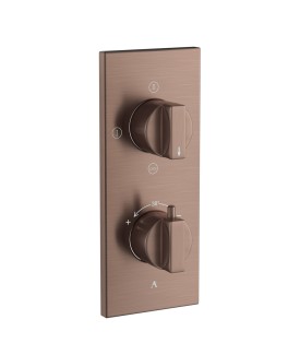 Thermatik-R In-wall Thermostatic Shower Valve with 3-Way Diverter - Antique Copper