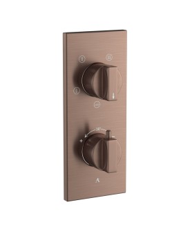 Thermatik-R In-wall Thermostatic Shower Valve with 4-Way Diverter - Antique Copper