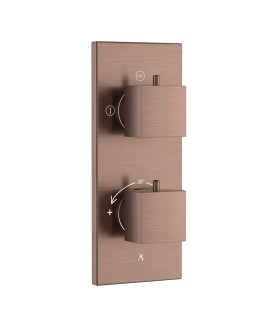 Thermatik-S In-wall Thermostatic Shower Valve with 2-Way Diverter - Antique Copper