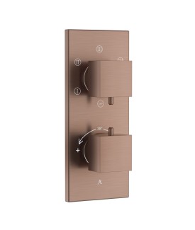 Thermatik-S In-wall Thermostatic Shower Valve with 5-Way Diverter - Antique Copper