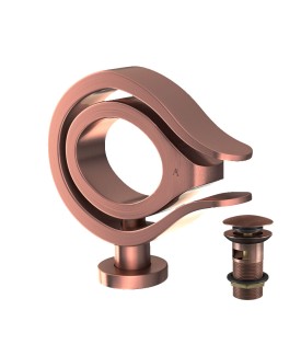 Single Lever Basin Mixer - Antique Copper