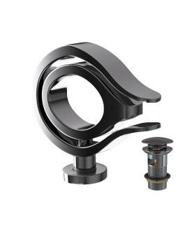 Single Lever Basin Mixer - Black Chrome