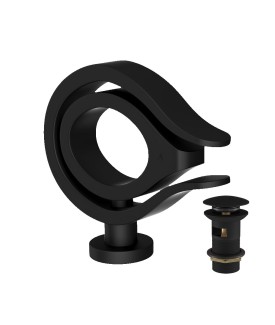 Single Lever Basin Mixer - Black Matt