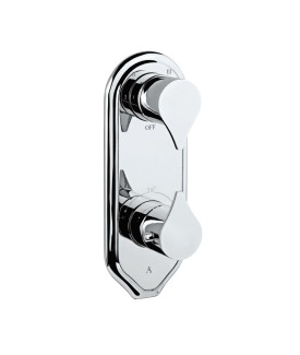 Thermostatic Shower Valve with 4-Way Diverter - Chrome