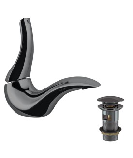 Single Lever Basin Mixer - Black Chrome