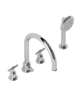 4-Hole Bath & Shower Mixer - Chrome