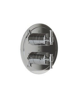 Exposed Part Kit of Thermostatic Shower Mixer with 3-way diverter - Chrome